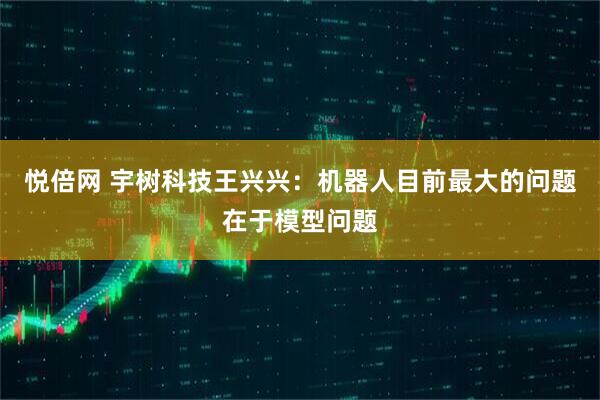 悦倍网 宇树科技王兴兴：机器人目前最大的问题在于模型问题