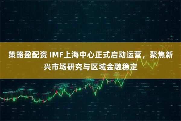 策略盈配资 IMF上海中心正式启动运营，聚焦新兴市场研究与区域金融稳定