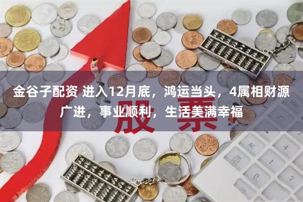 金谷子配资 进入12月底,鸿运当头,4属相财源广进,事业顺利,生活美满幸福